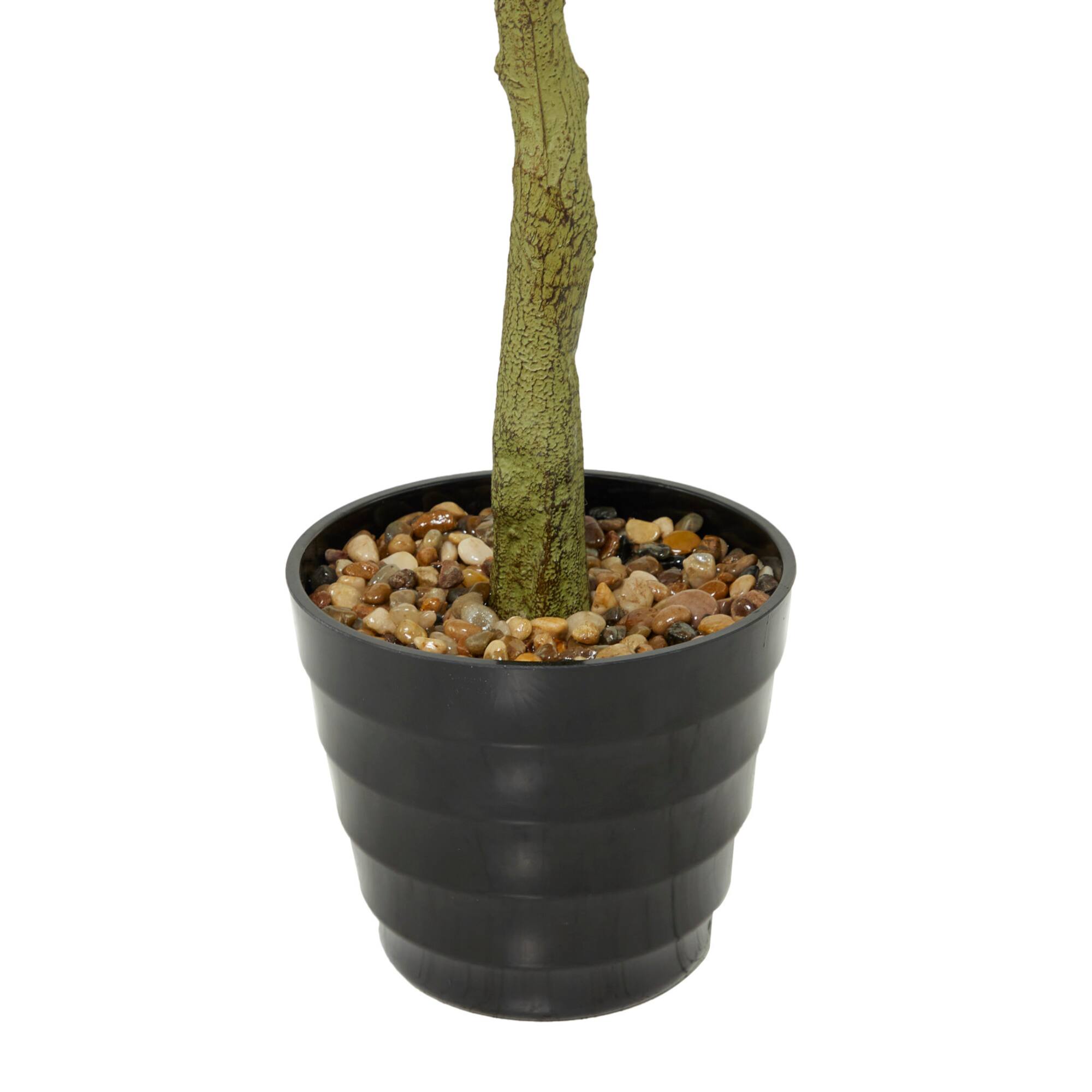 61" Green Vinyl Contemporary Potted Artificial Tree